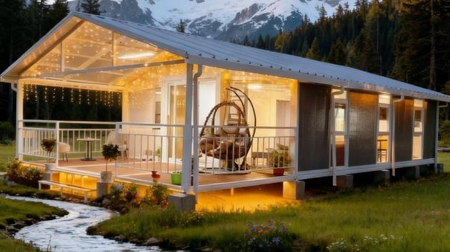 La casa prefabricada de Amazon de acero con 3 dormitorios, 12 metros cuadrados de terraza y cocina equipada: cuesta menos de 33.000 euros