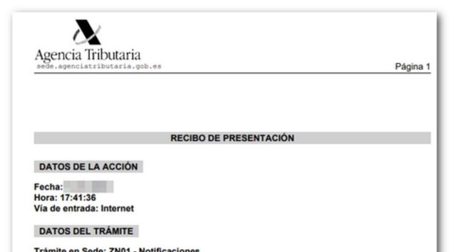 Hacienda da por válida una notificación electrónica cuando se lee aunque después se vuelva a recibir por carta