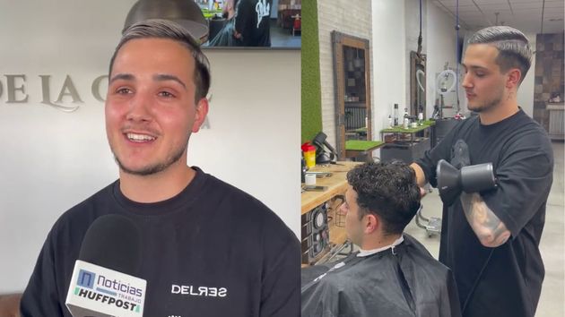 Francis de la Calle, 25 años, barbero manco: “Me explotó un petardo en la mano y la perdí. Hoy llevo 7 años como autónomo y dando trabajo a mis dos empleados”