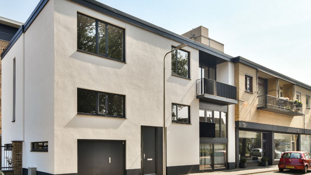 Fachada de un edificio de viviendas 