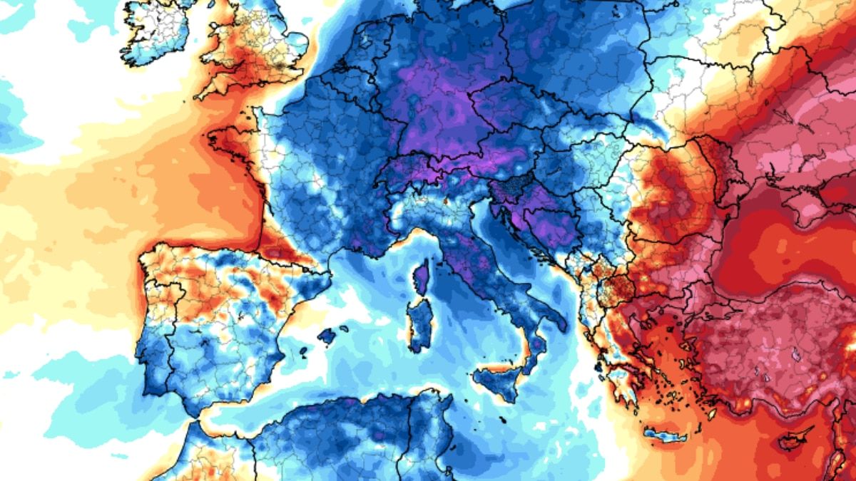 Mapa de avisos de la AEMET