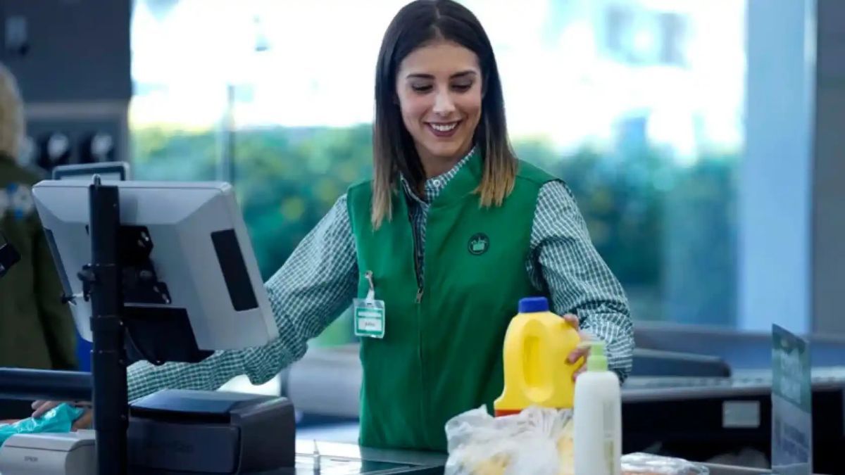 Una cajera de Mercadona 