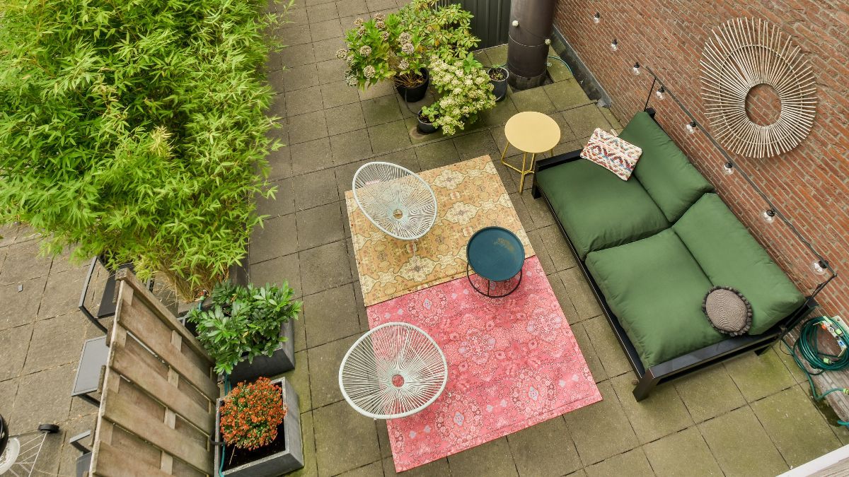 Patio de una comunidad de vecinos 