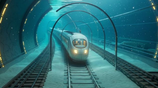 Construyen el túnel submarino más largo del mundo para trenes de alta velocidad: 6 horas de viaje en apenas 40 minutos