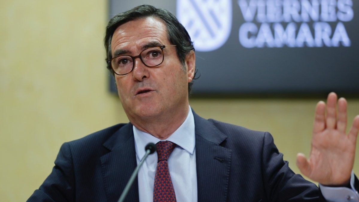 El presidente de la CEOE, Antonio Garamendi