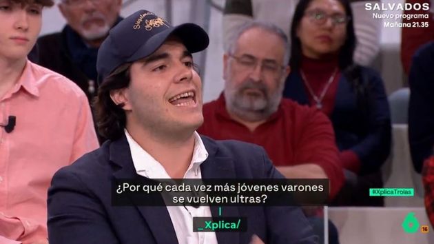 Jorge Branger durante una intervención en el plató de LaSexta