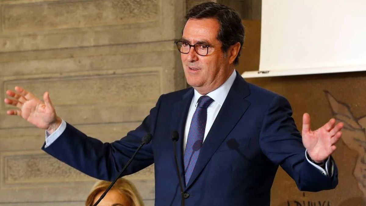 El presidente de la CEOE, Antonio Garamendi