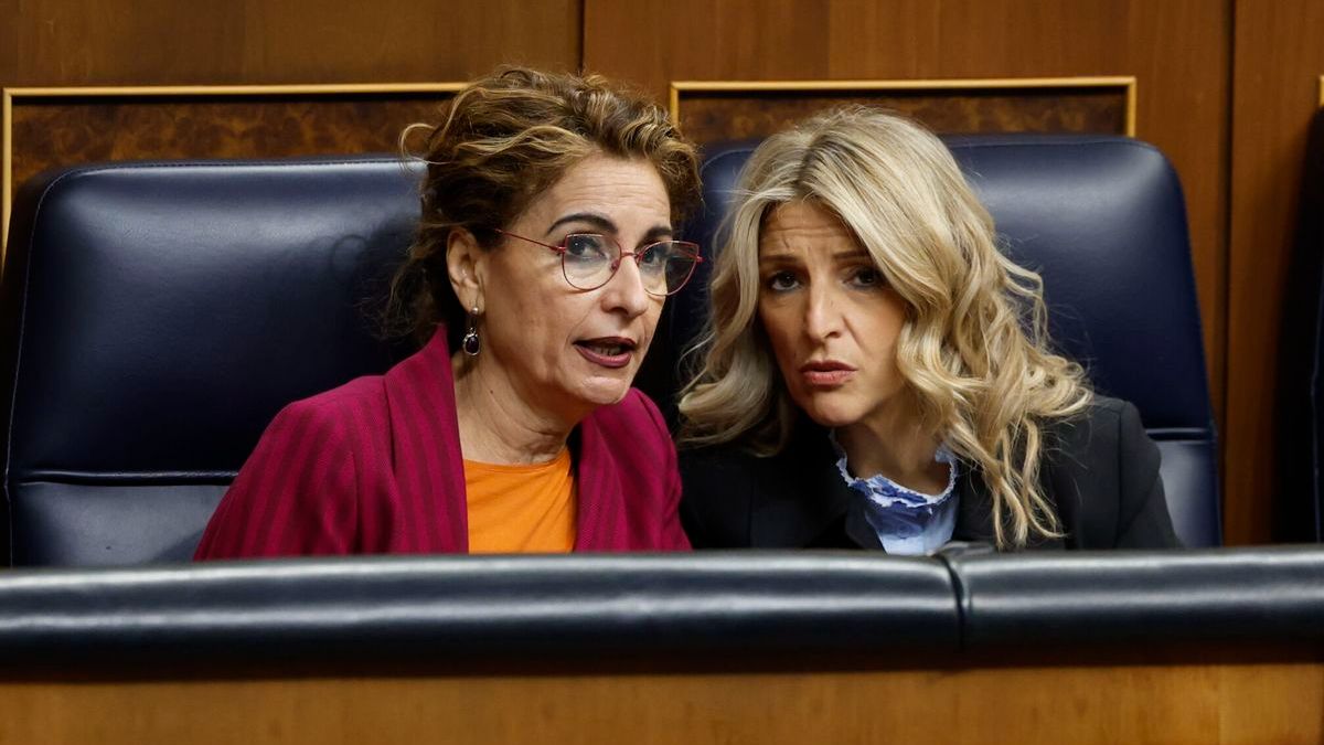 María Jesús Montero con Yolanda Díaz, ministras de Hacienda y Trabajo respectivamente