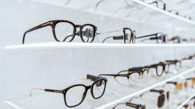 Muestra de gafas de una óptica