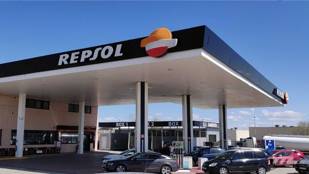 Una gasolinera Repsol