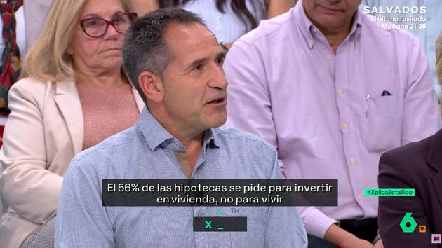 Rafael Martínez durante el programa de la sexta