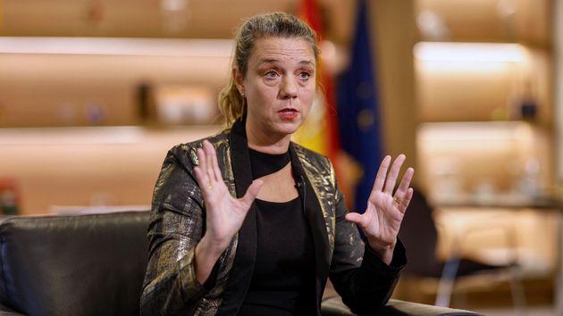 Ángela de Miguel en un entrevista