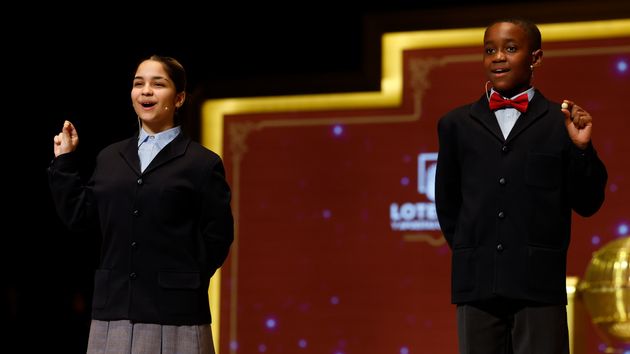 Niños de San Ildefonso en la Lotería de Navidad 2025