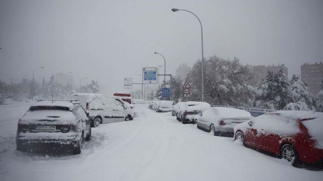 Carretera completamente nevada