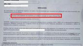 Carta informando de un cobro indebido de la Seguridad Social