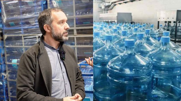 Juan, dueño de una empresa de reparto de agua