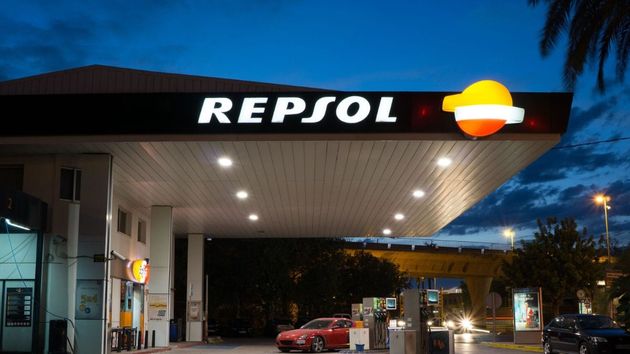 Una gasolinera Repsol