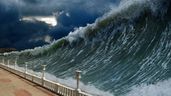 Recreación de un tsunami