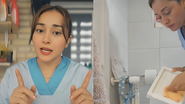 Yessica, limpiadora en España