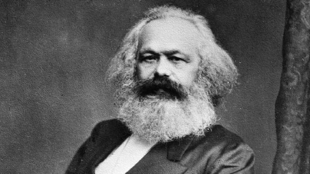 un retrato de Karl Marx