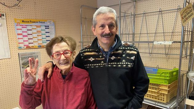 Éléonore y Didier, madre e hijo, de 97 y 67 años respectivamente