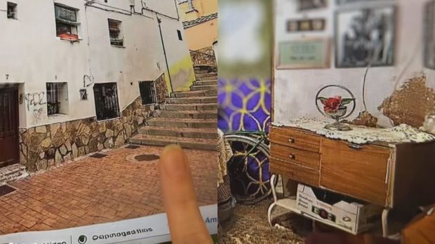 Las imágenes mostradas en el vídeo de la chica muestran un anuncio de Idealista.