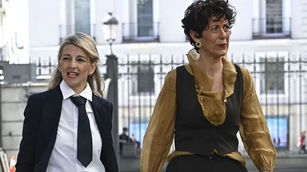 Yolanda Díaz, y Elma Saiz