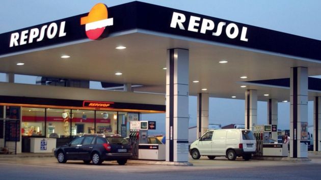 Una gasolinera Repsol