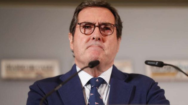El presidente de la CEOE, Antonio Garamendi