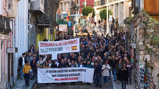 Tractorada en Santander