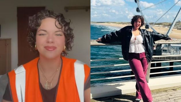 La joven española en uno de sus vídeos en Holanda.