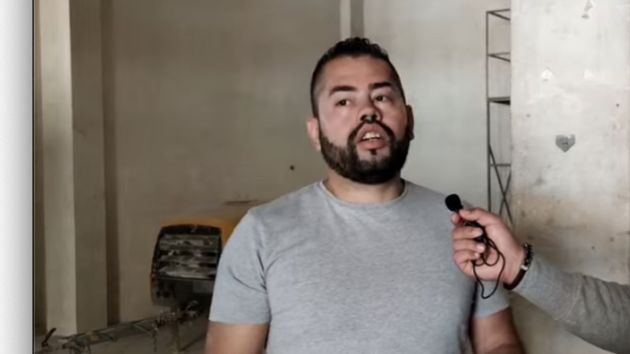 Andrés durante la entrevista