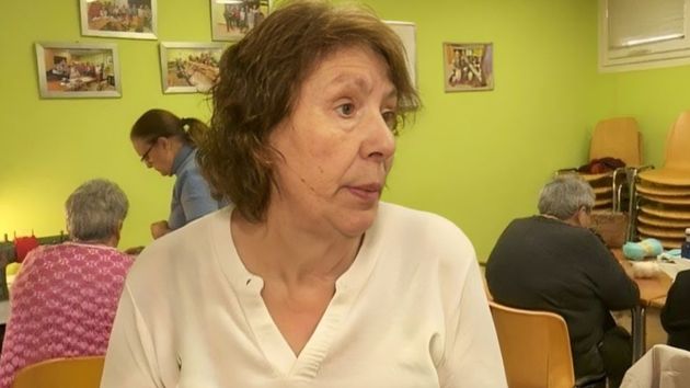La pensionista, durante la entrevista en el programa.