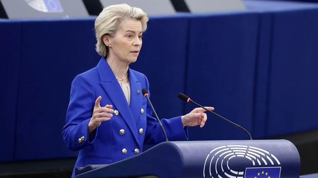 Ursula von der Leyen en el parlamento europeo