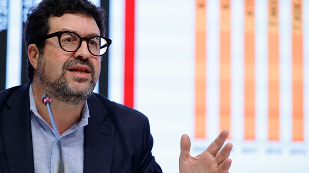 Joaquín Pérez Rey, secretario de Estado de Trabajo, presentando los datos de paro registrado de enero de 2026