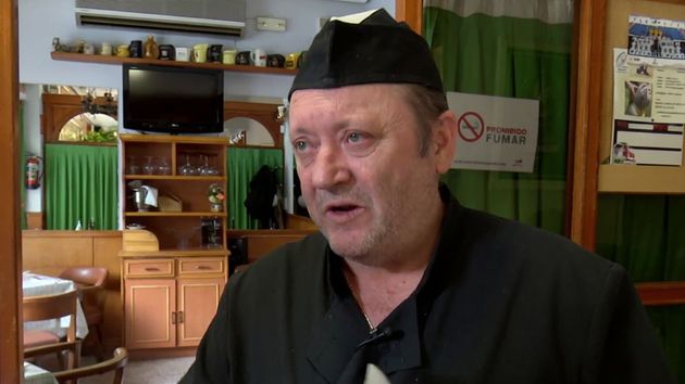 Carmelo Rojas, hostelero, durante la entrevista