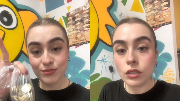 una chica en un vídeo de tiktok
