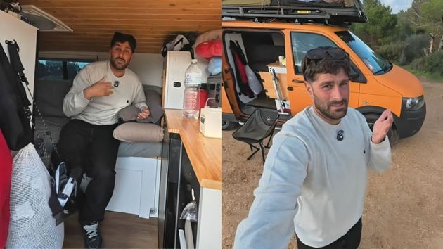 El joven trabajador explicando su situación.