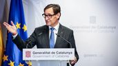 el presidente de la generalitat de cataluña durante un discurso