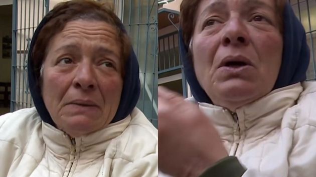 La mujer detallando su situación.