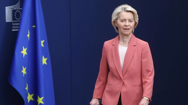 La presidenta de la Comisión Europea, Ursula von der Leyen