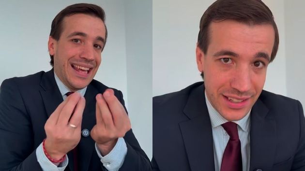 El especialista legal explicando la situación.