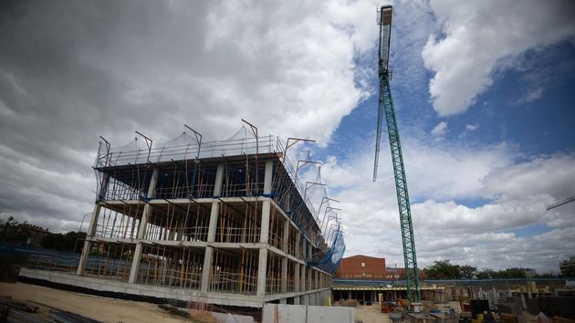 unas viviendas en construcción