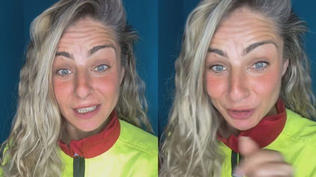 La mujer, durante su explicación.