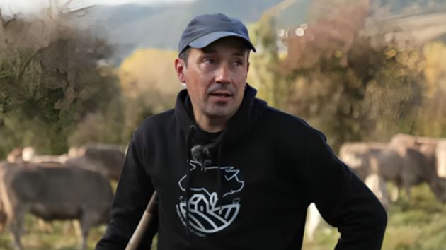 El trabajador en el campo.