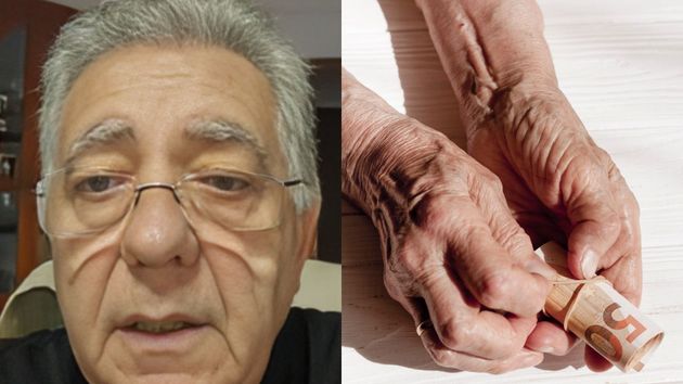 El hombre, explicando su situación.