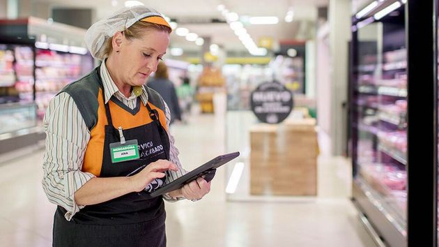 Una trabajadora de Mercadona 