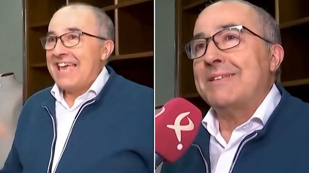 Miguel durante la entrevista