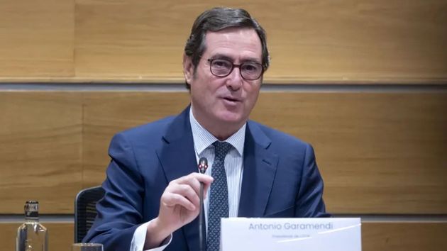 El presidente de la CEOE, Antonio Garamendi