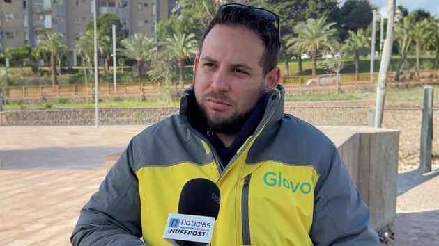 Matías, repartidor de Glovo
